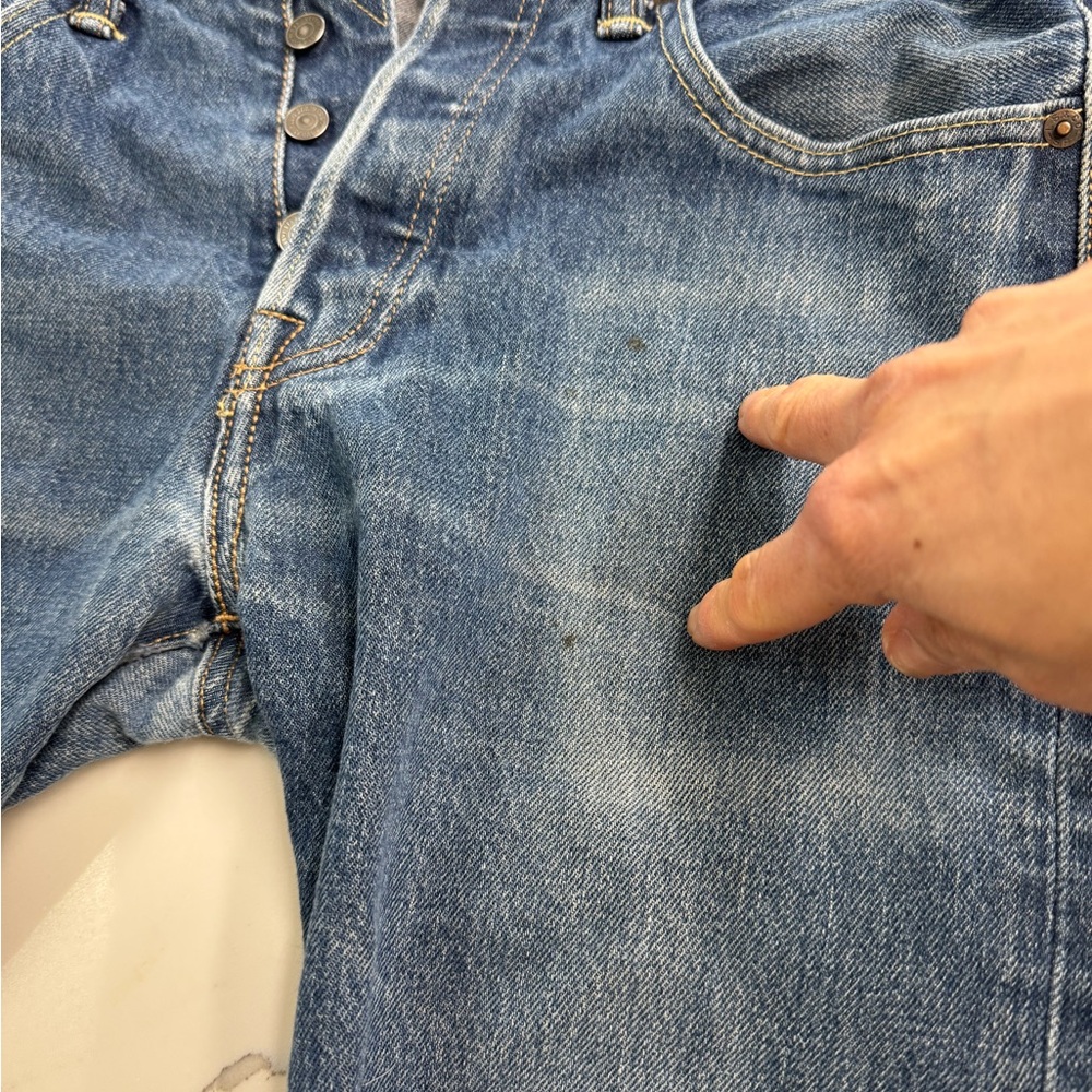 Women’s  Blue Denim Shorts - Picture 3 of 8